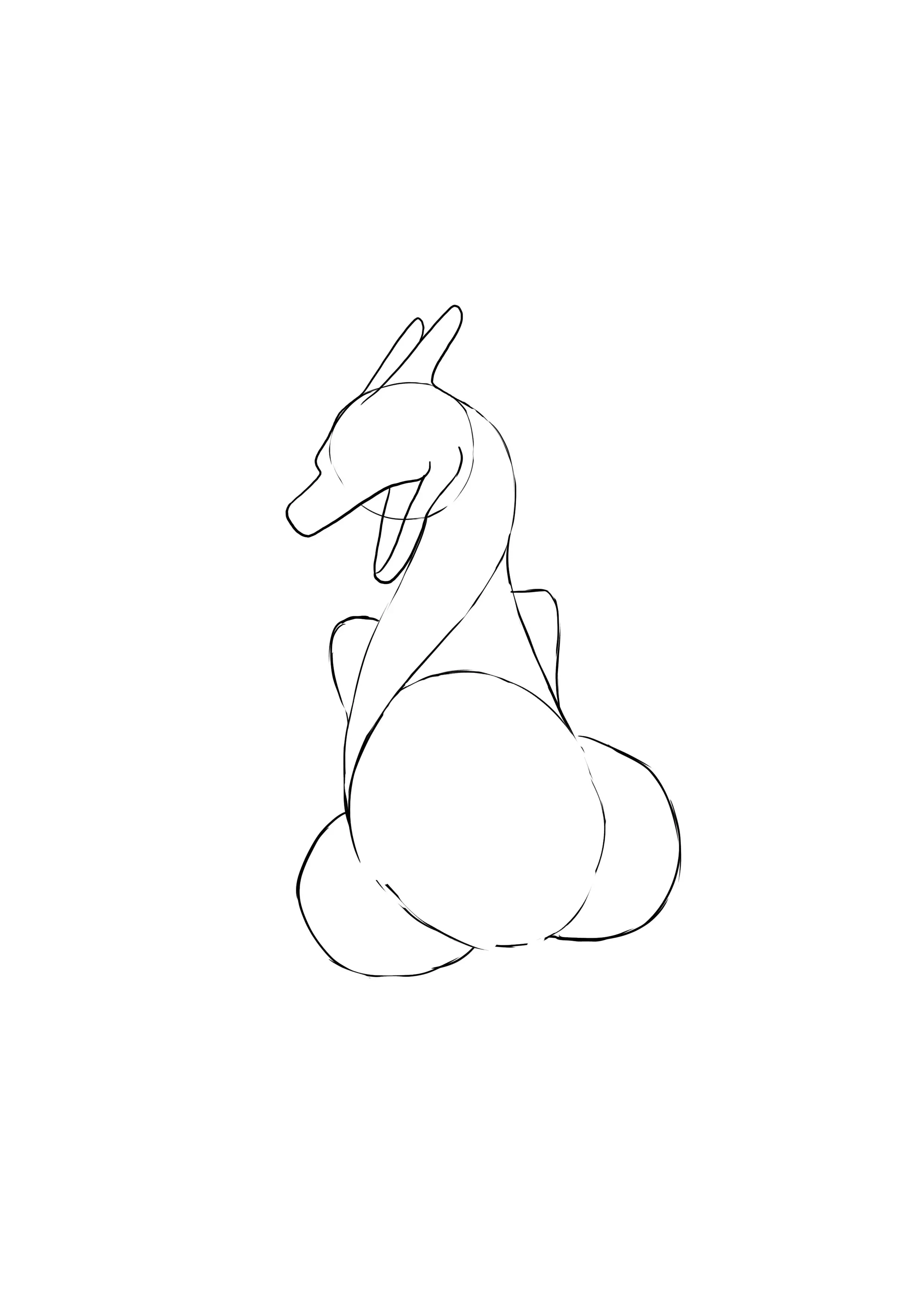 dessin de la tête de dracaufeu