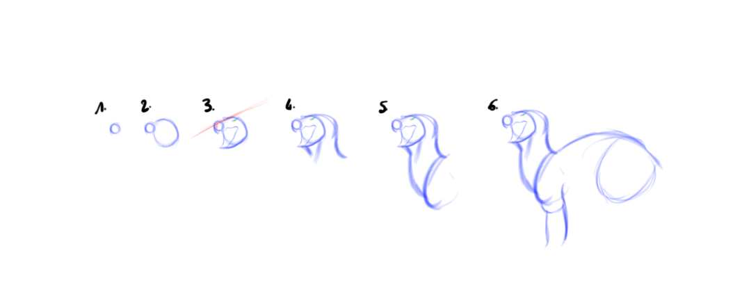  dessiner un dragon étape 1