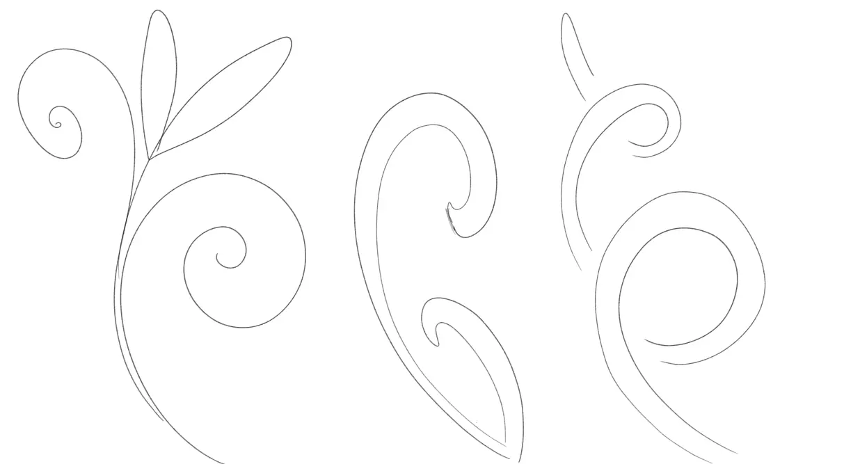 dessiner les motifs du costume d’un elfe