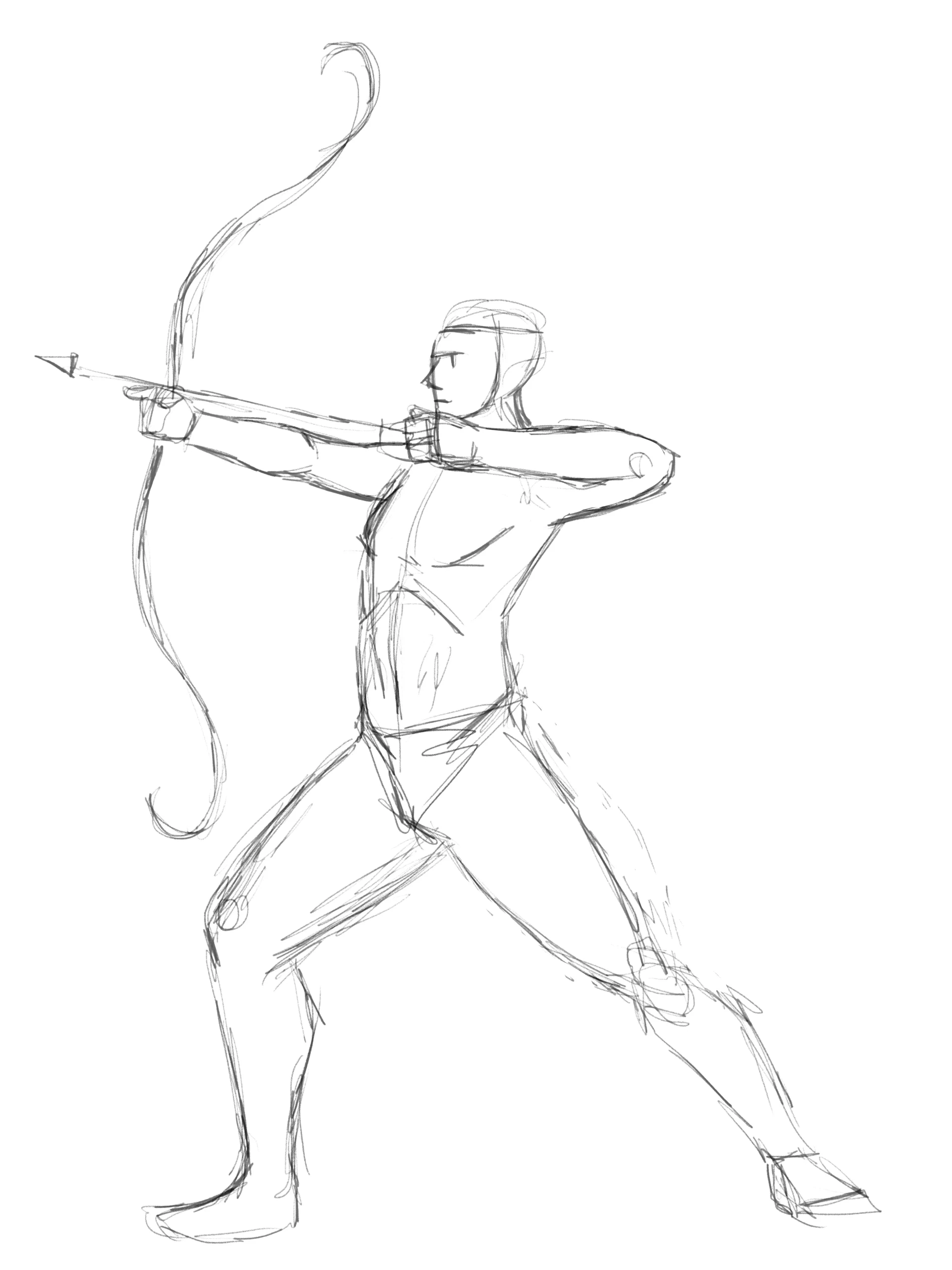 dessiner la musculature d’un elfe