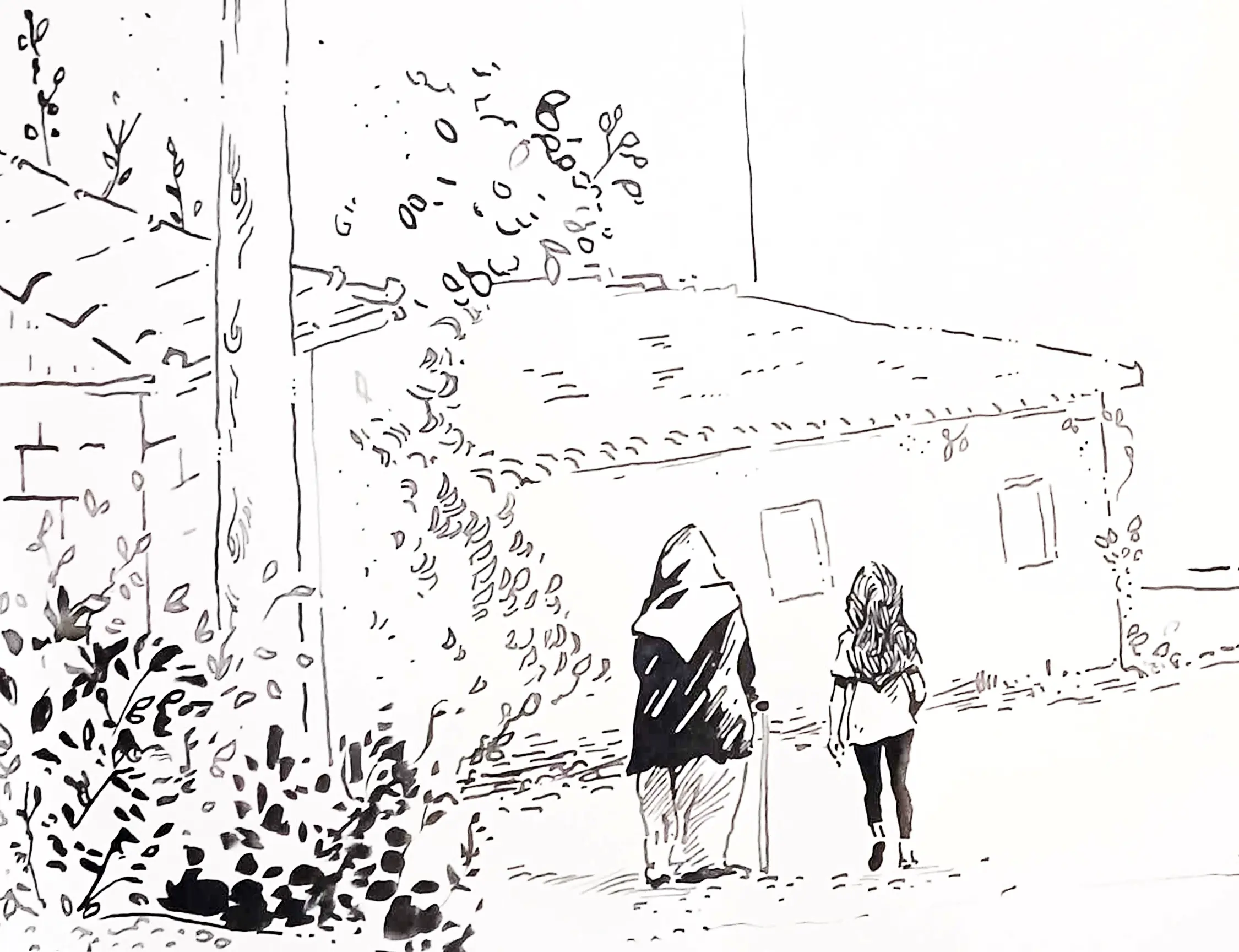 dessiner un arbre à l’encre de chine