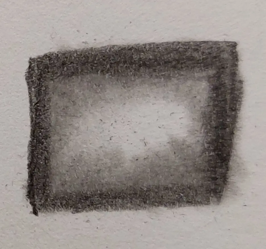 dessiner une dégradé radial inversé avec la technique de l’estompage