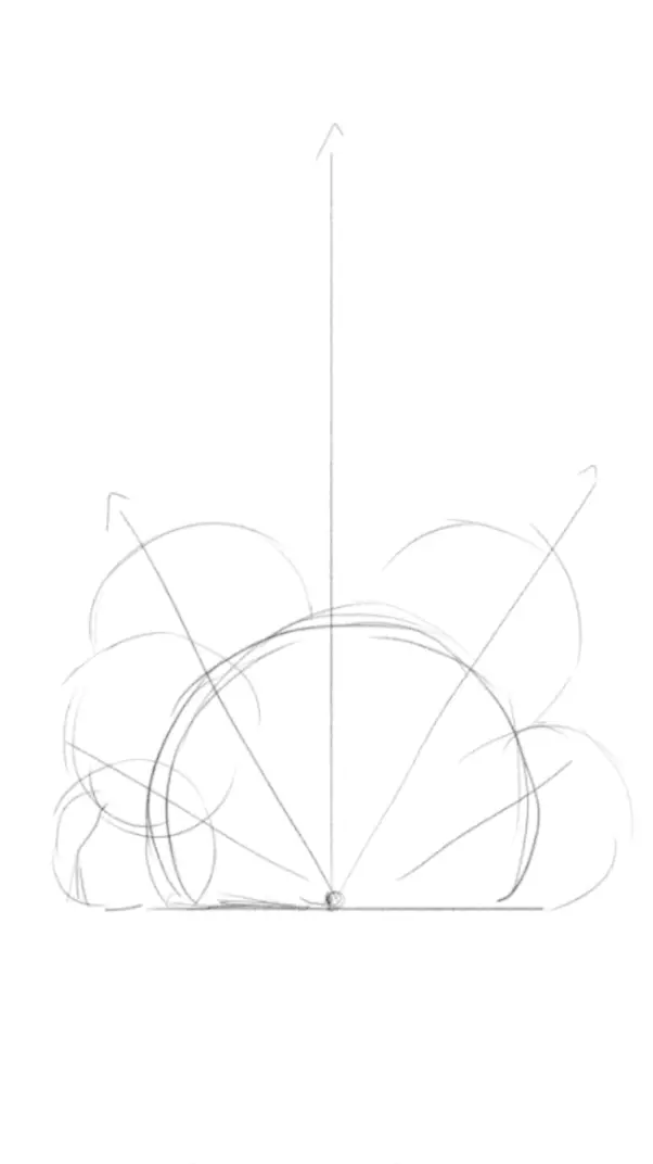 dessiner la base d’une explosion