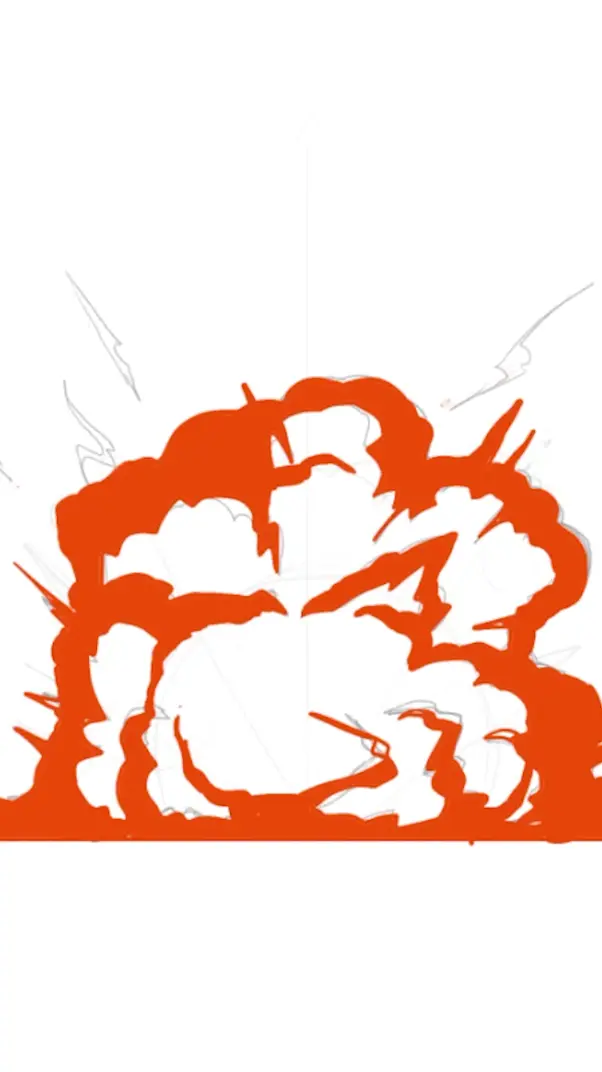 dessiner la couleur d’une explosion