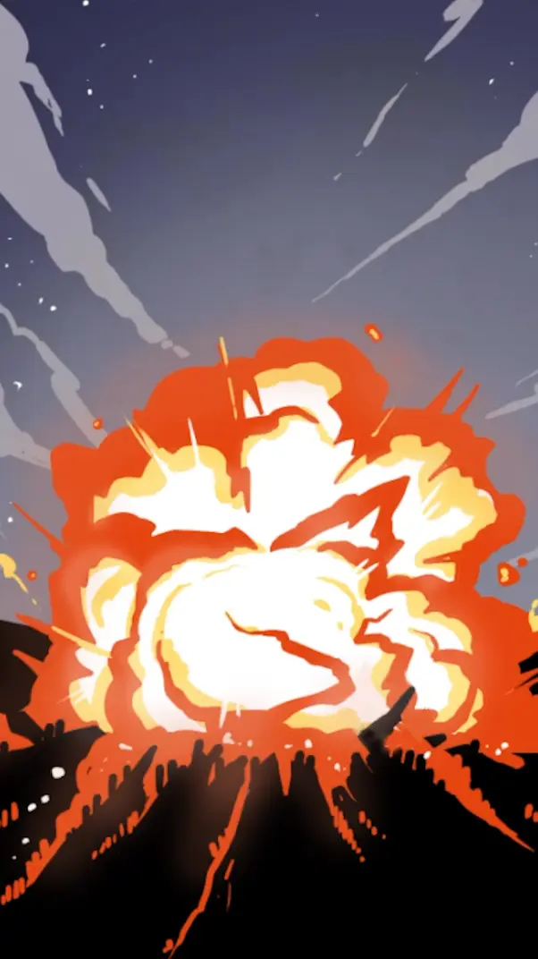 dessiner les détails d'une explosion