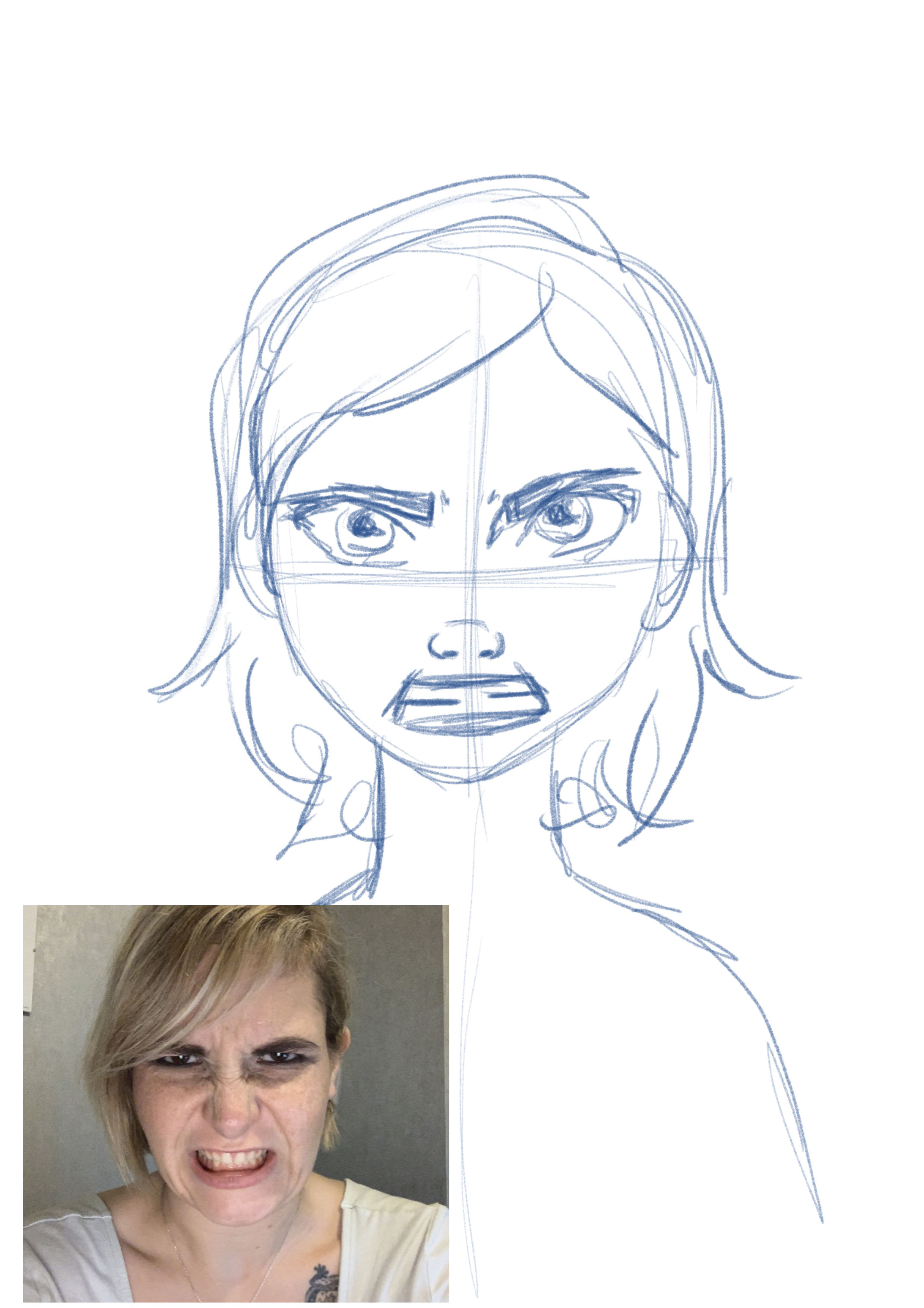 croquis du dessin de l’expression de la colère croquis du dessin de l’expression de la colère