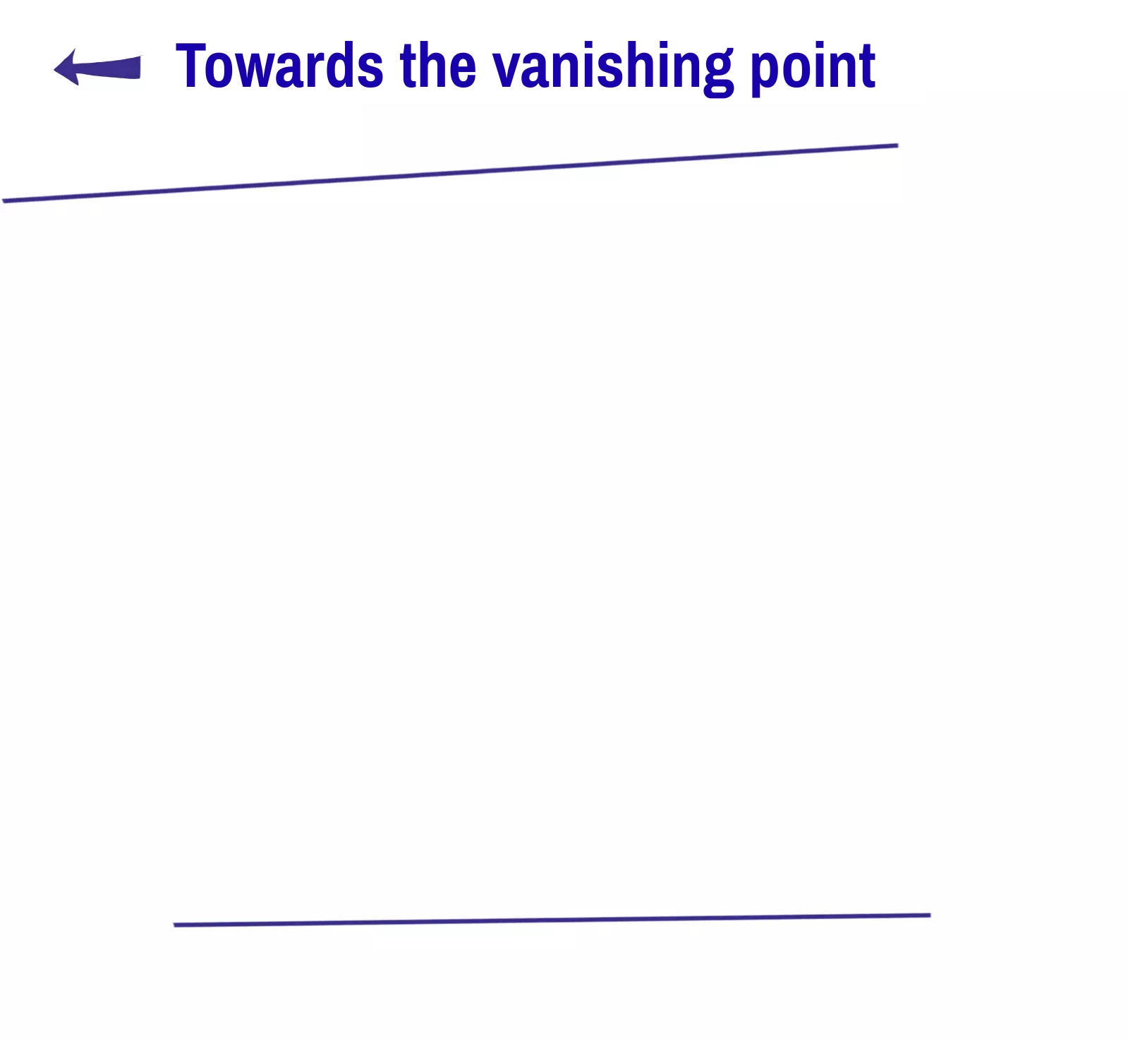 drawing of the vanishing points for the window