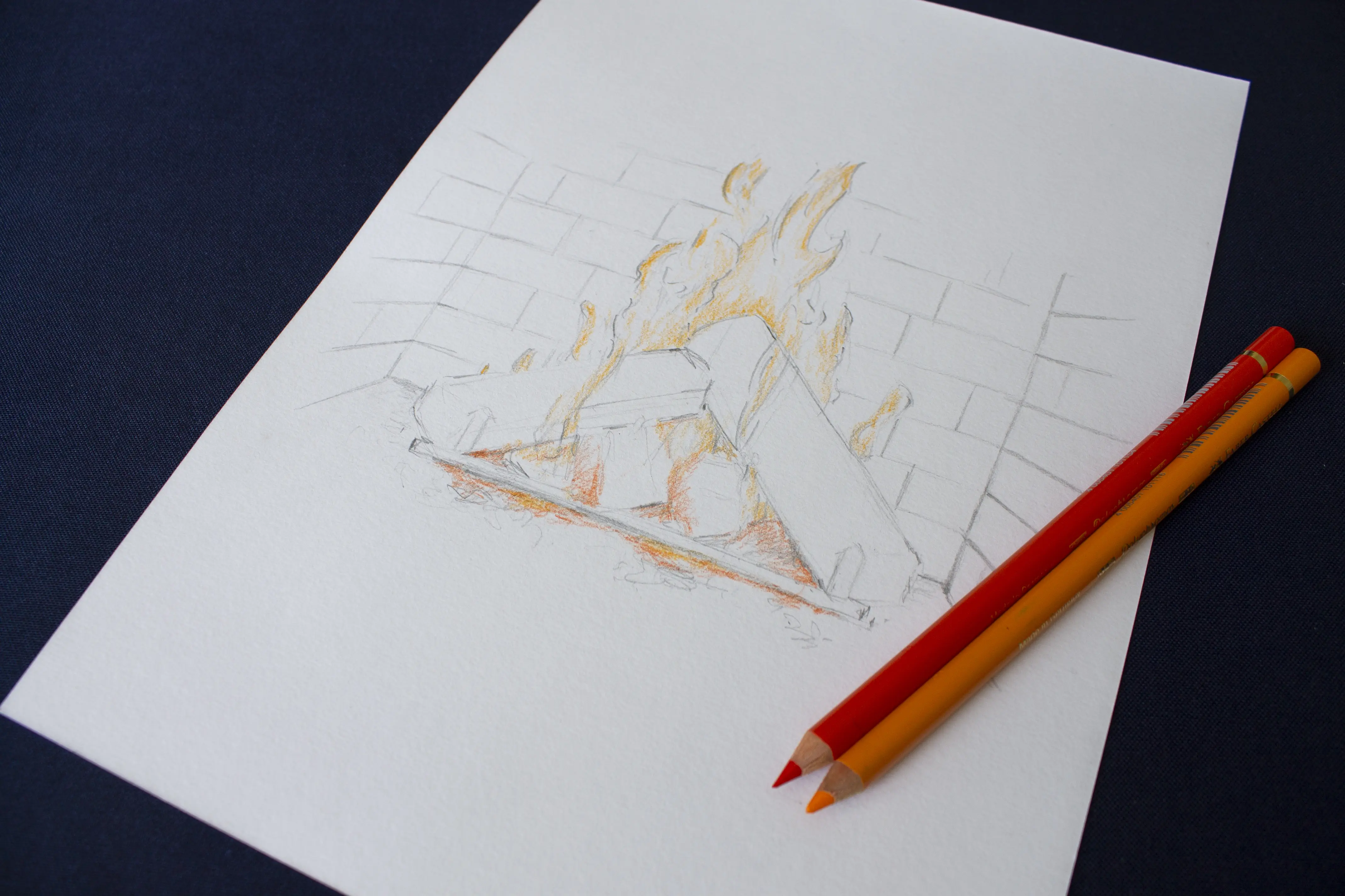 dessiner les couleurs du feu