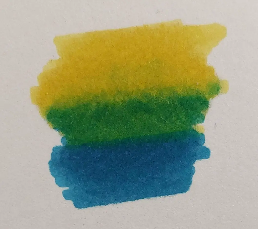 degradado realizado con rotuladores de alcohol