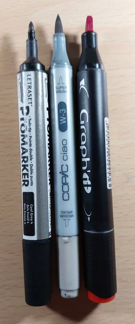 una foto de rotuladores de alcohol para dibujar