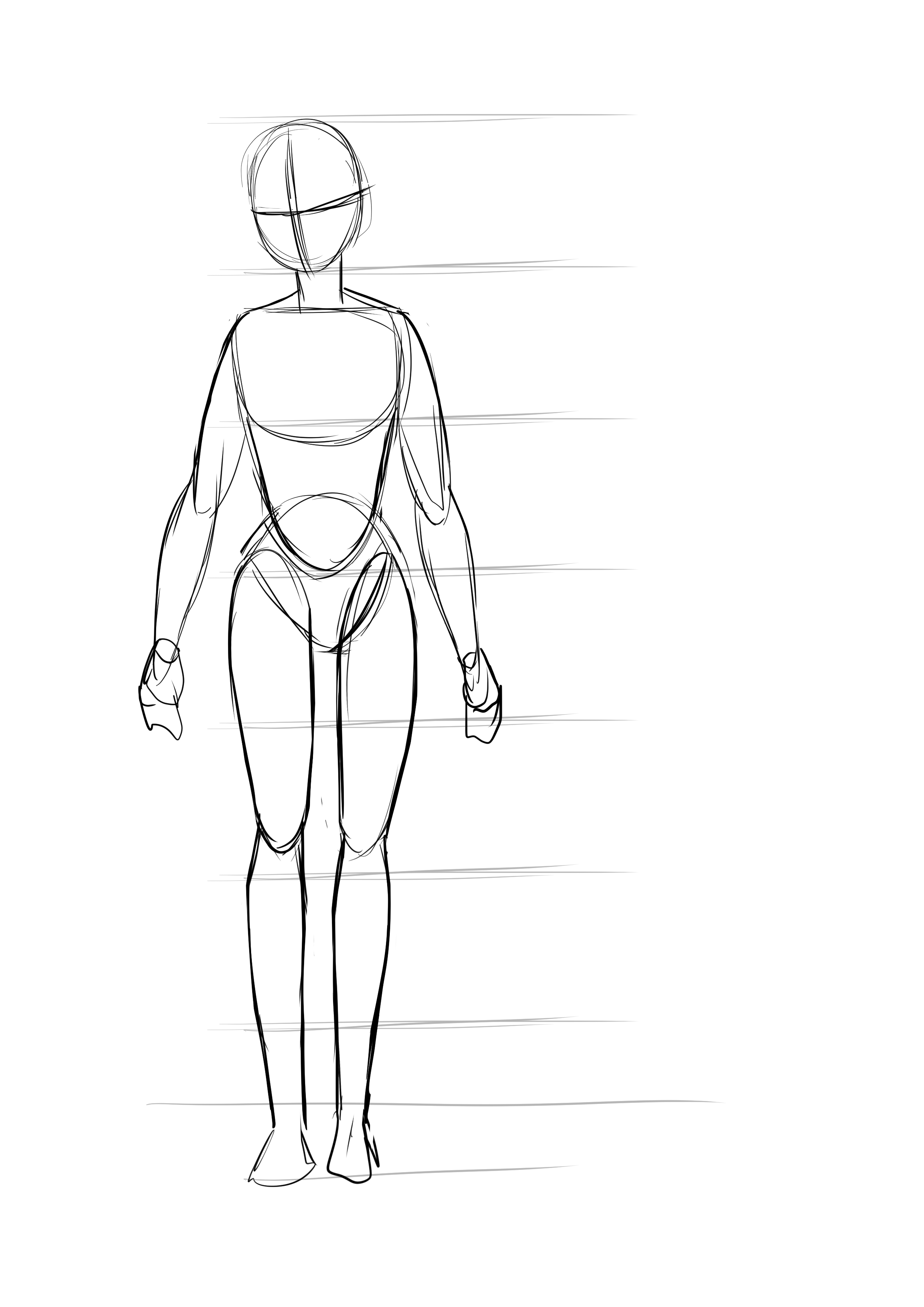 drawing of a manga character's hands