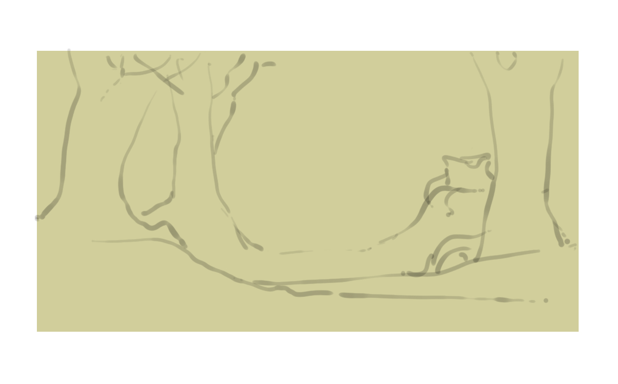 dessiner le croquis des arbres de la forêt 2