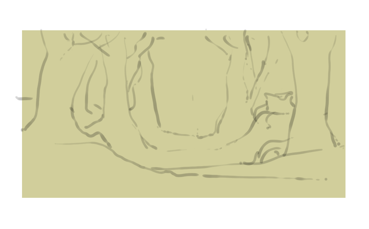 dessiner le croquis des arbres de la forêt 3