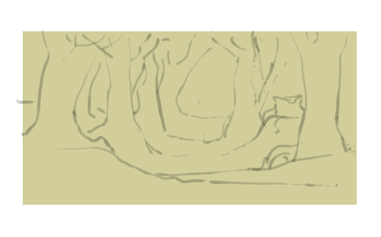 Dessiner le croquis des arbres de la forêt 4