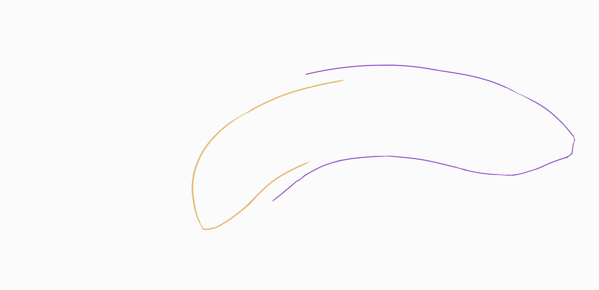 croquis de la peau de la banane