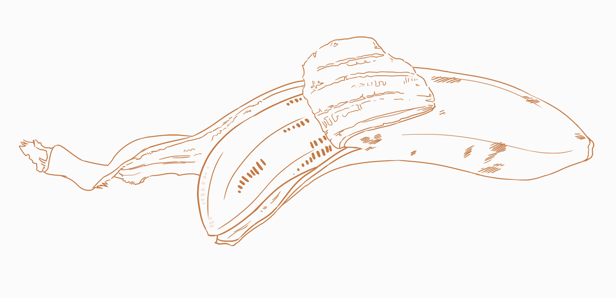 mise au propre du dessin de la banane