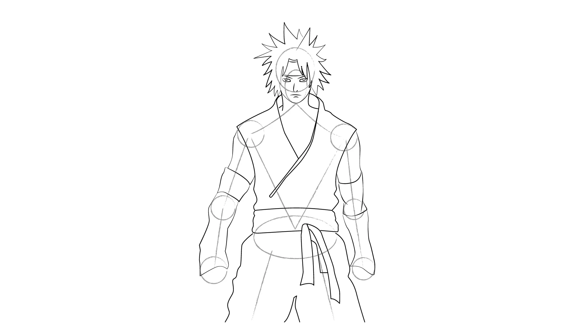 dessin des bras d’un homme manga