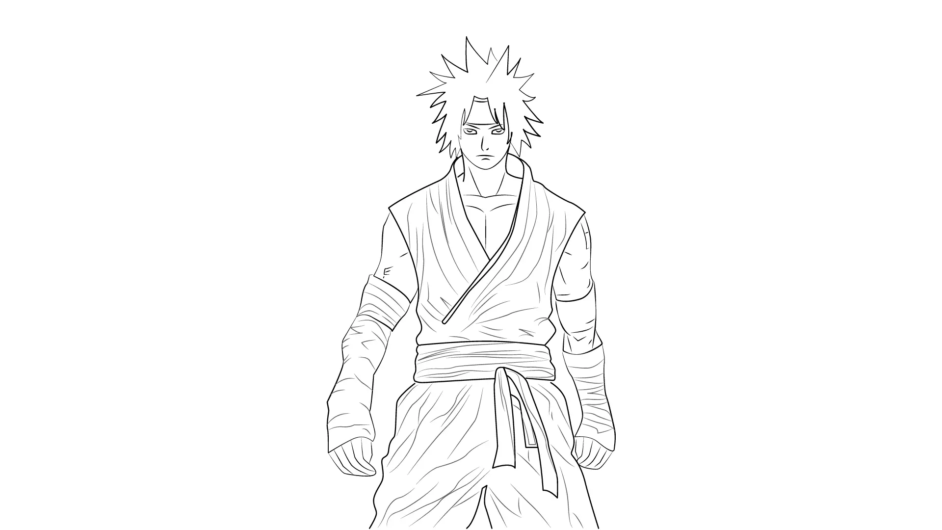 dessin d’un homme manga