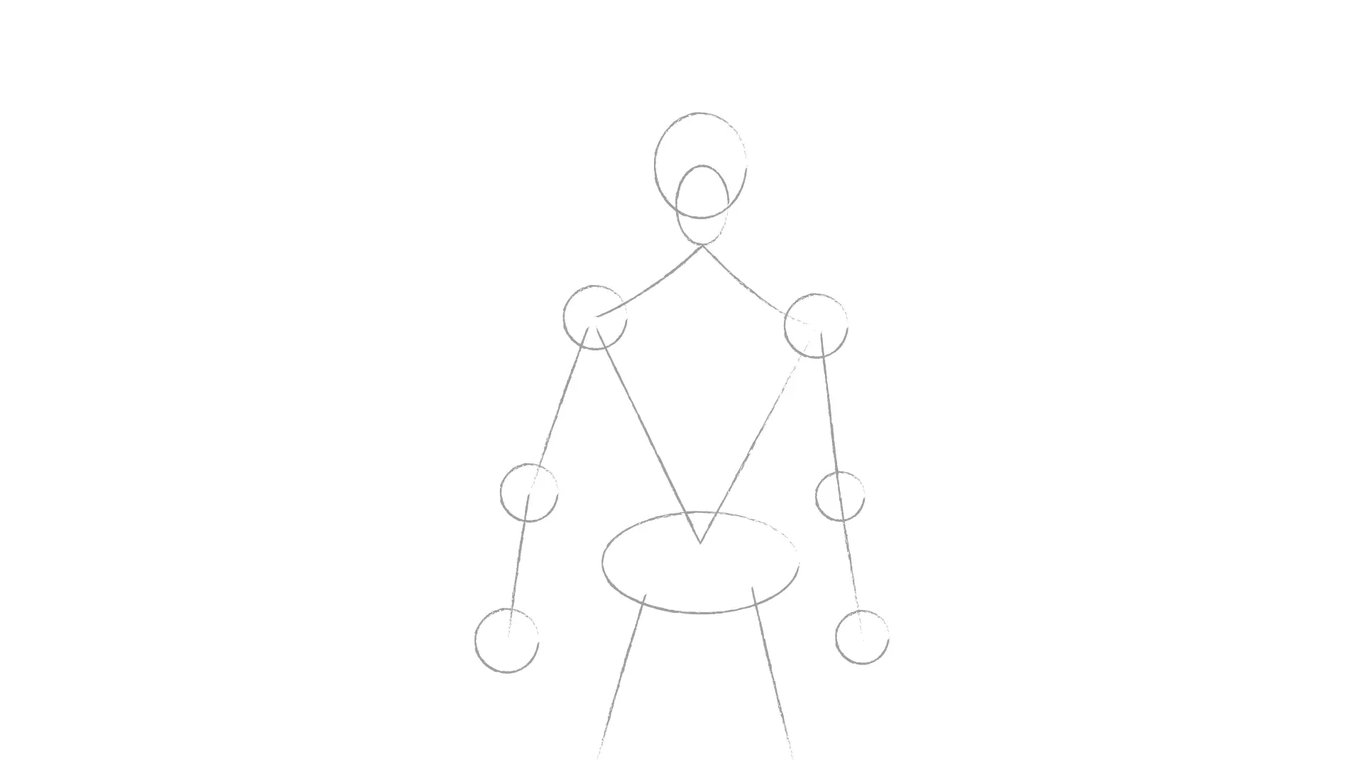 dessin de la structure du corps d’un homme manga