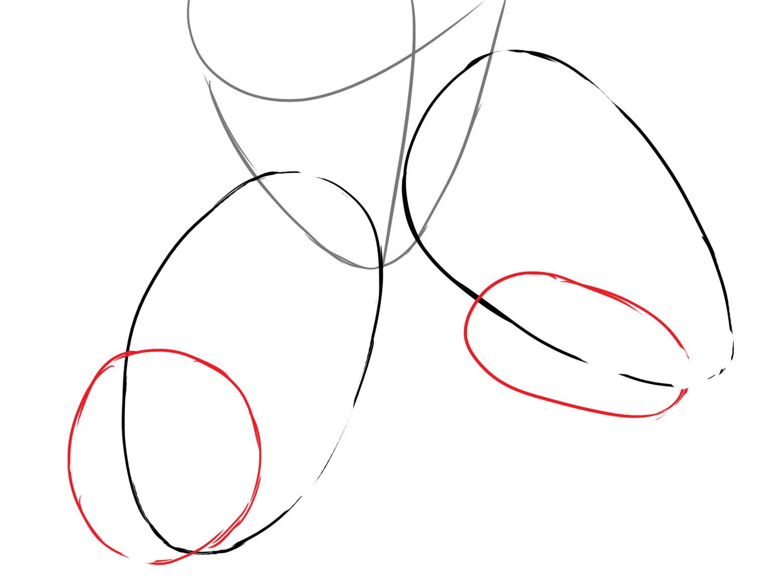 dessiner la base des jambes de Hulk