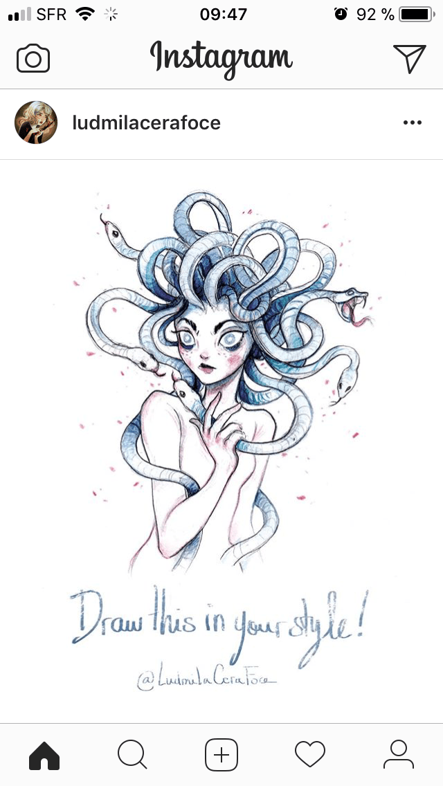 Ejemplo de dibujo con el reto Dibuja esto en tu estilo 1