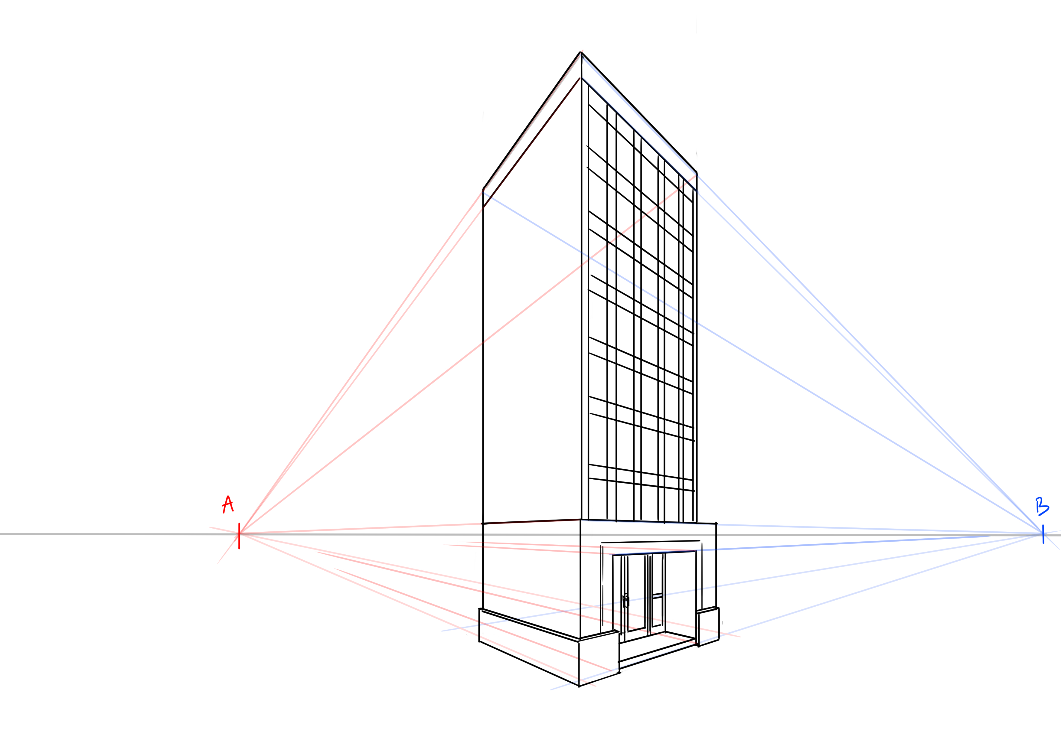 dessiner les fenêtres de l’immeuble 2