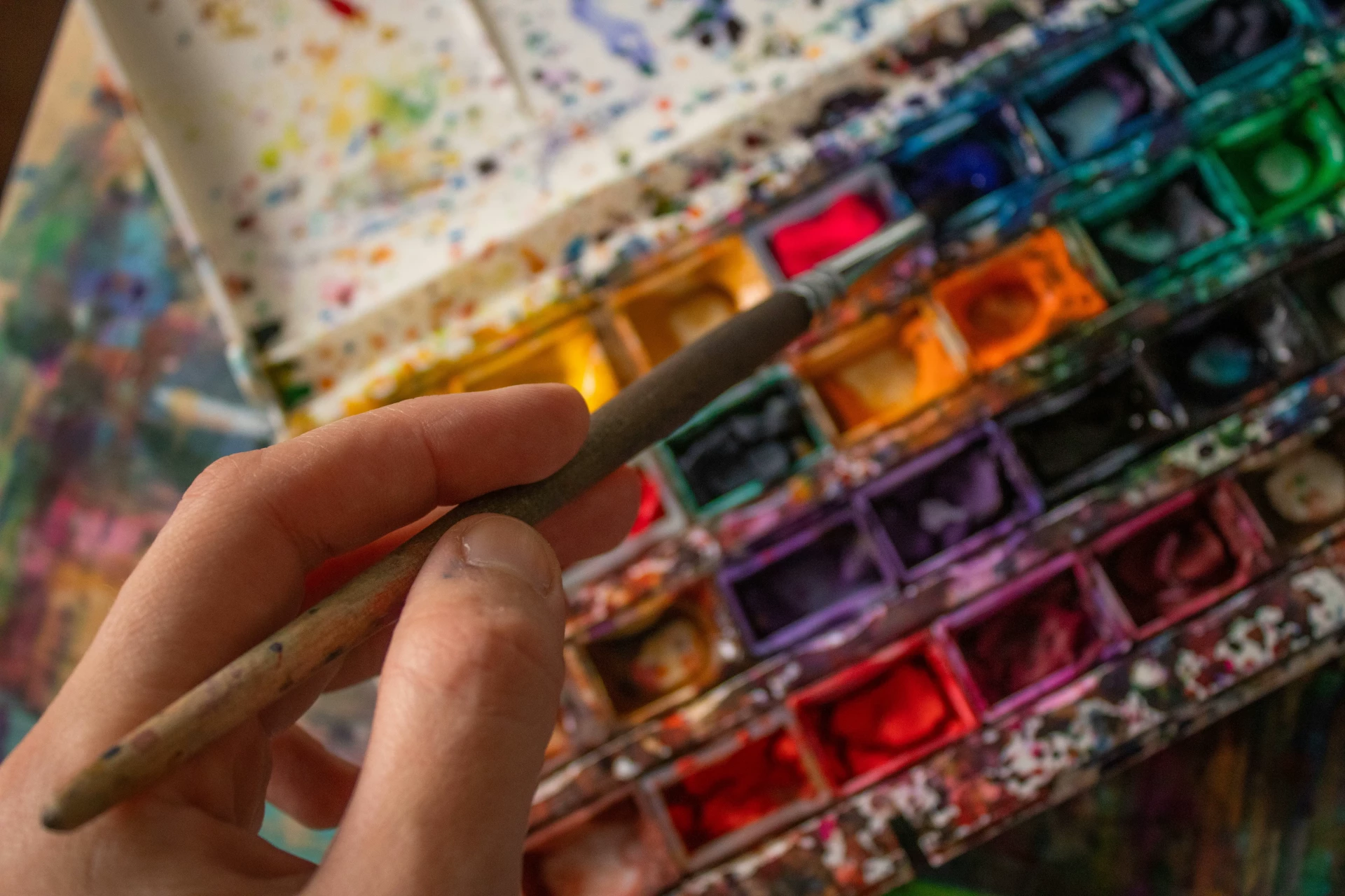 el uso de la técnica del lavado con acuarela