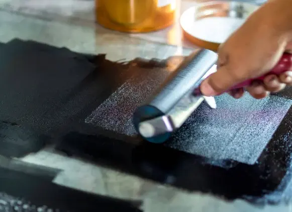 dosificar bien la tinta para el linograbado