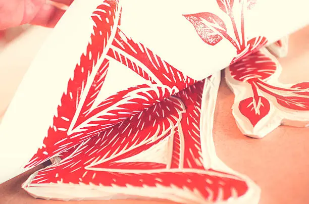 impression d’une linogravure