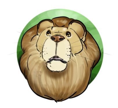 Exemple d'un dessin de lion