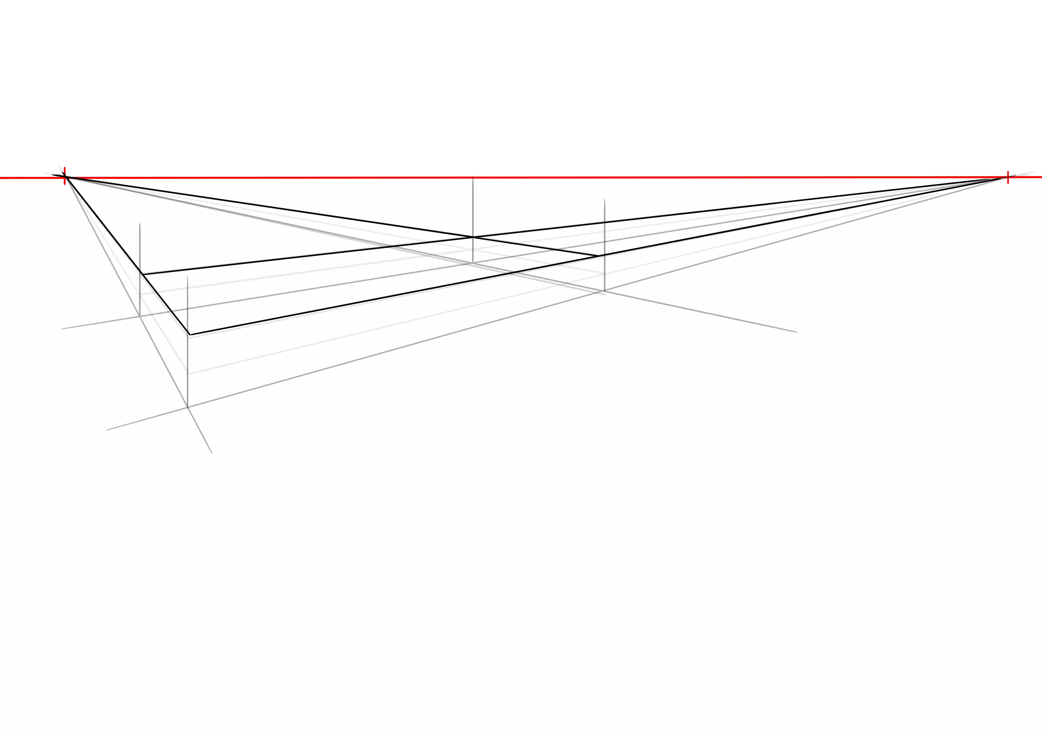 croquis de la base du matelas du lit