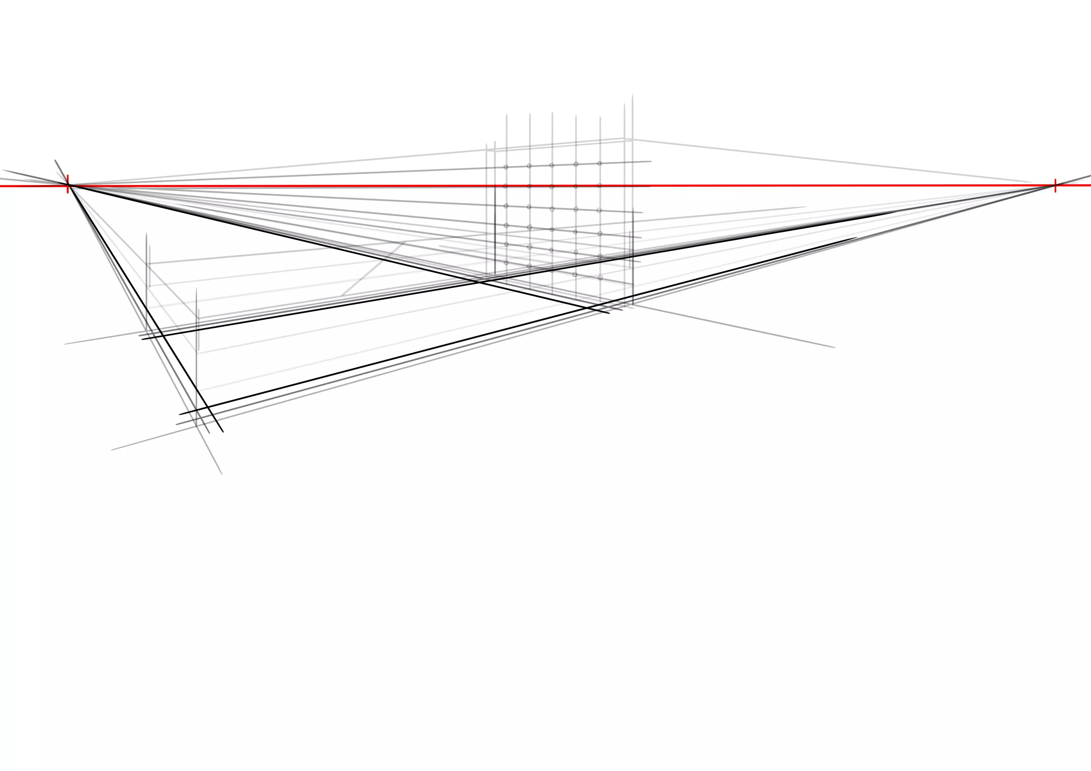 croquis de la base des pieds de lit