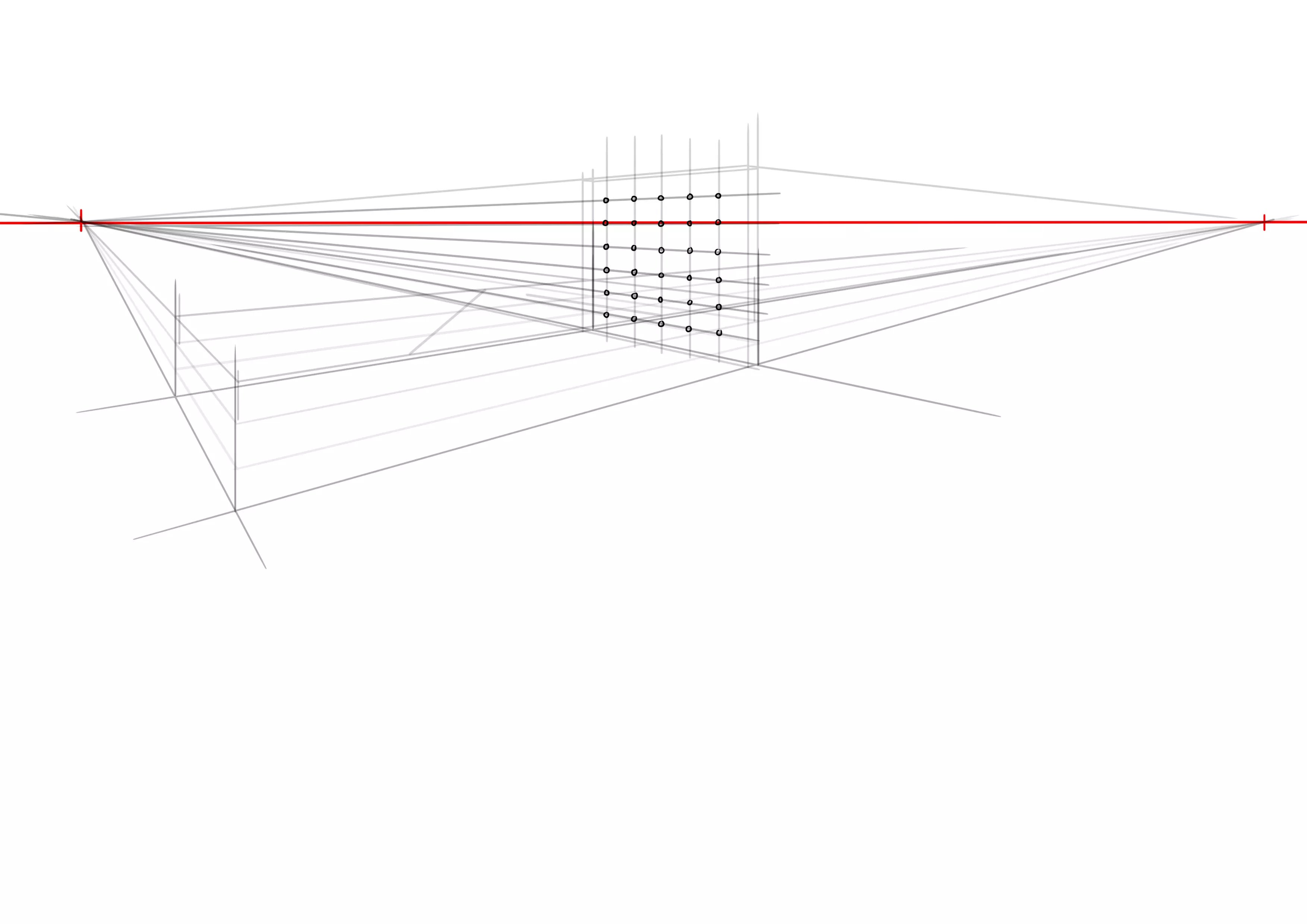croquis des détails de la tête de lit