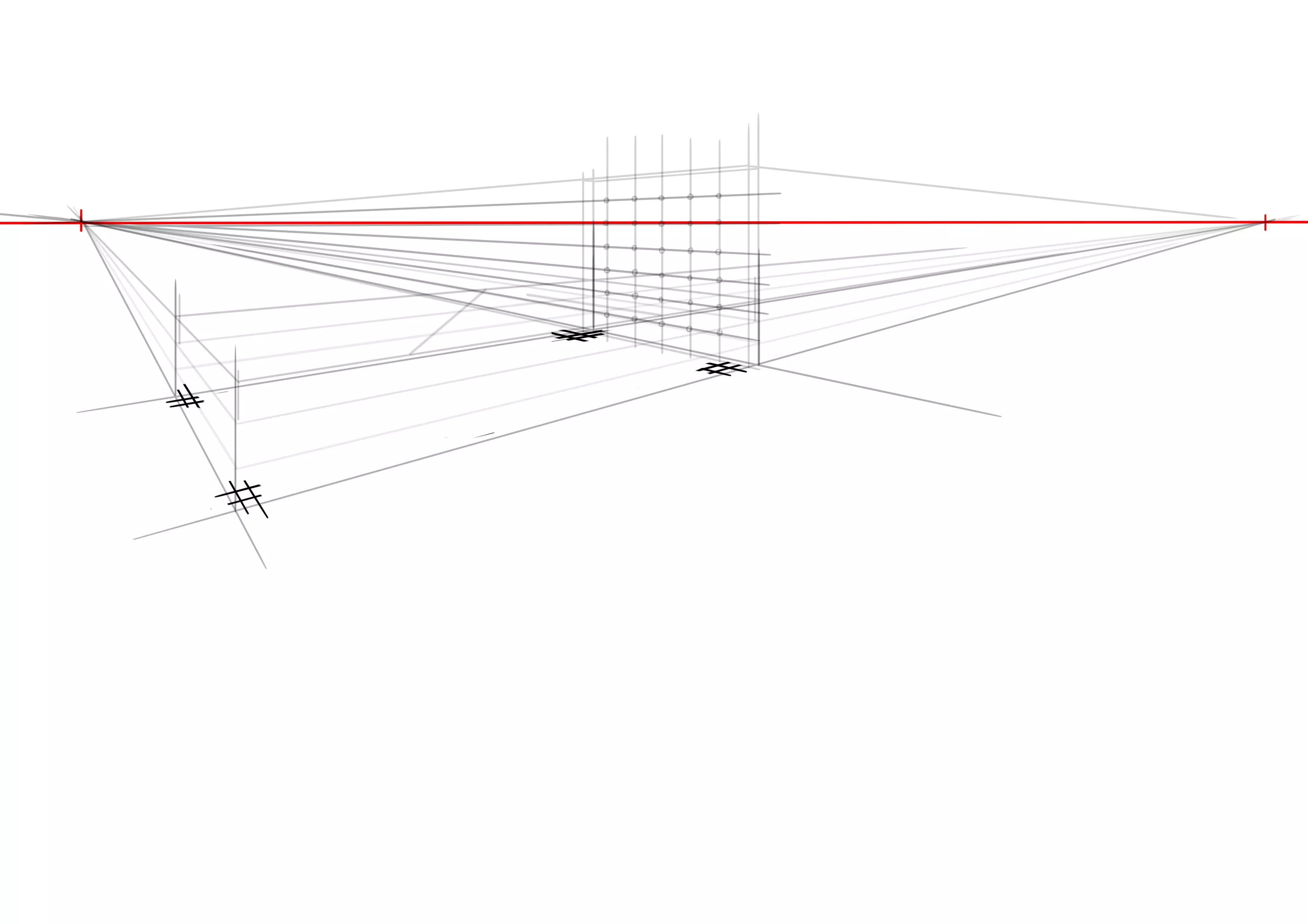 croquis de la structure des pieds de lit