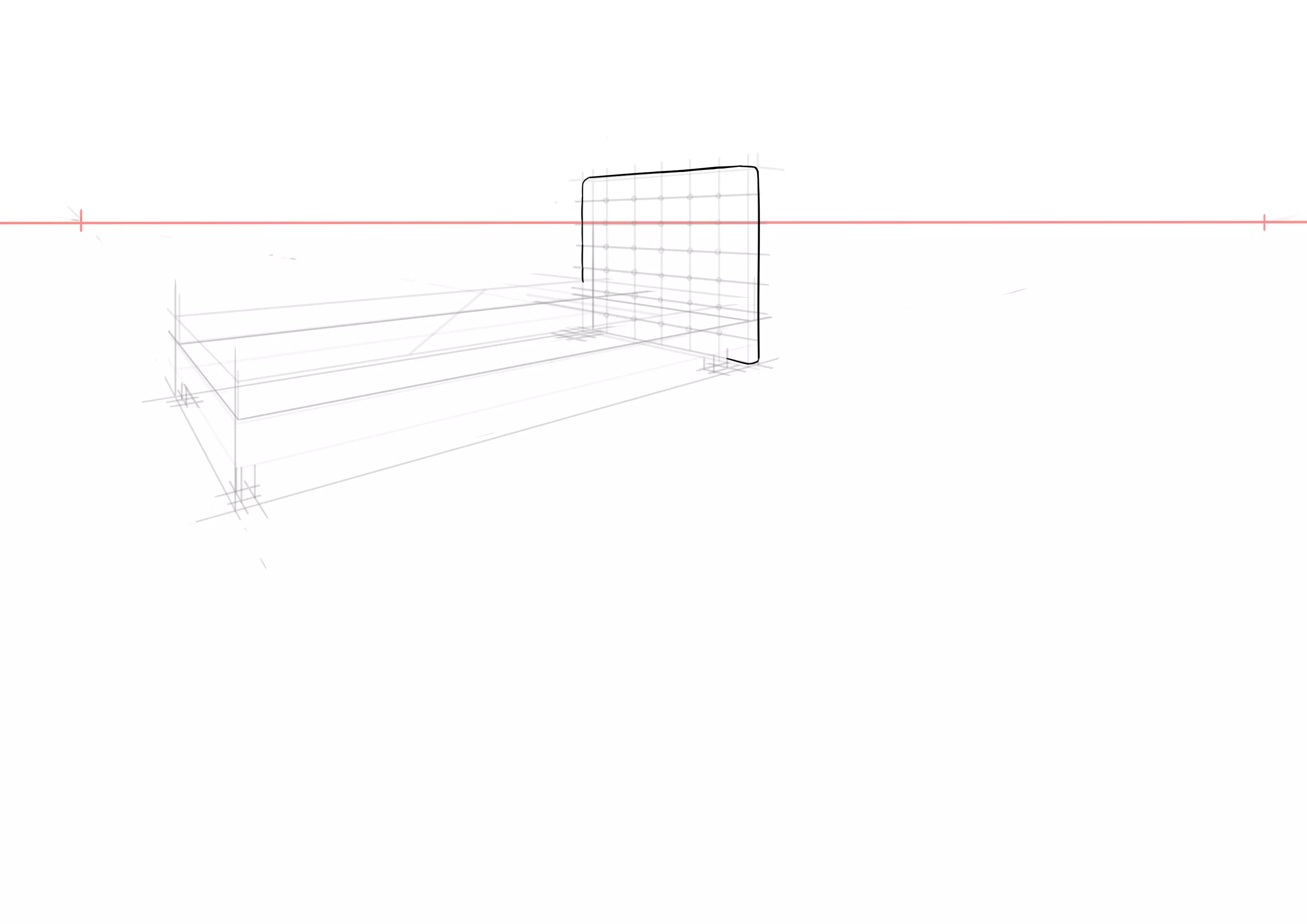 dessin de la tête de lit