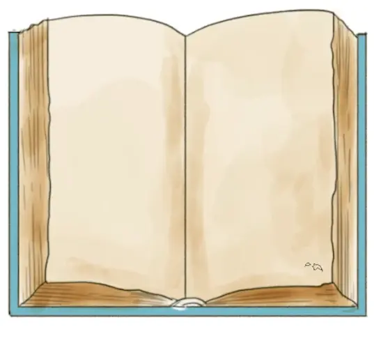 dessiner la couleur d’un livre ouvert