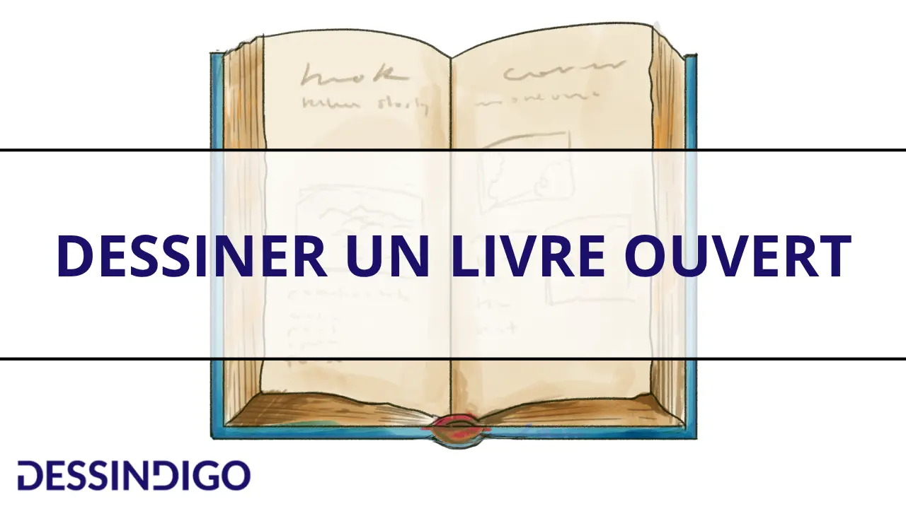 Dessiner un livre ouvert