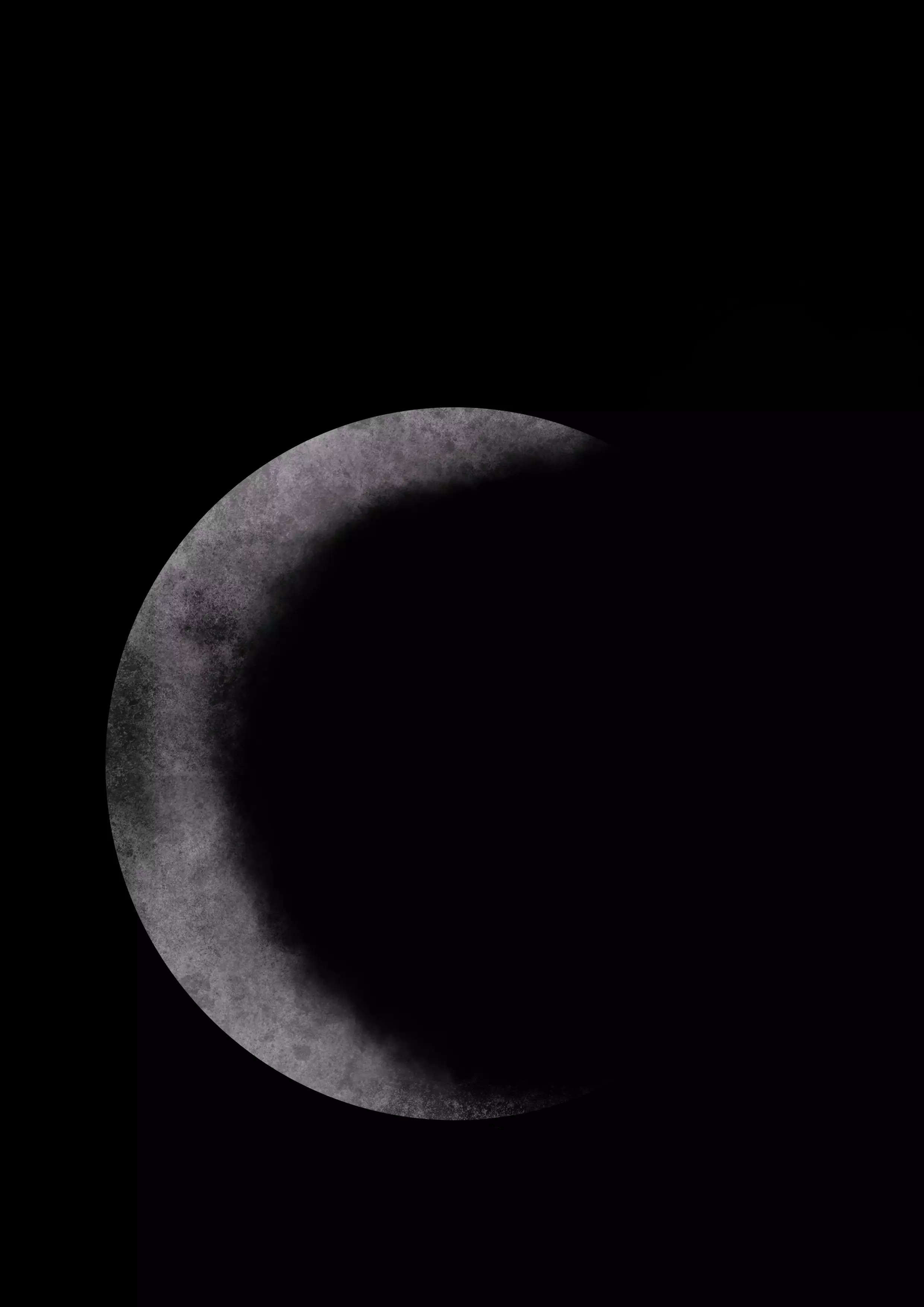 dessin d’un croissant de lune