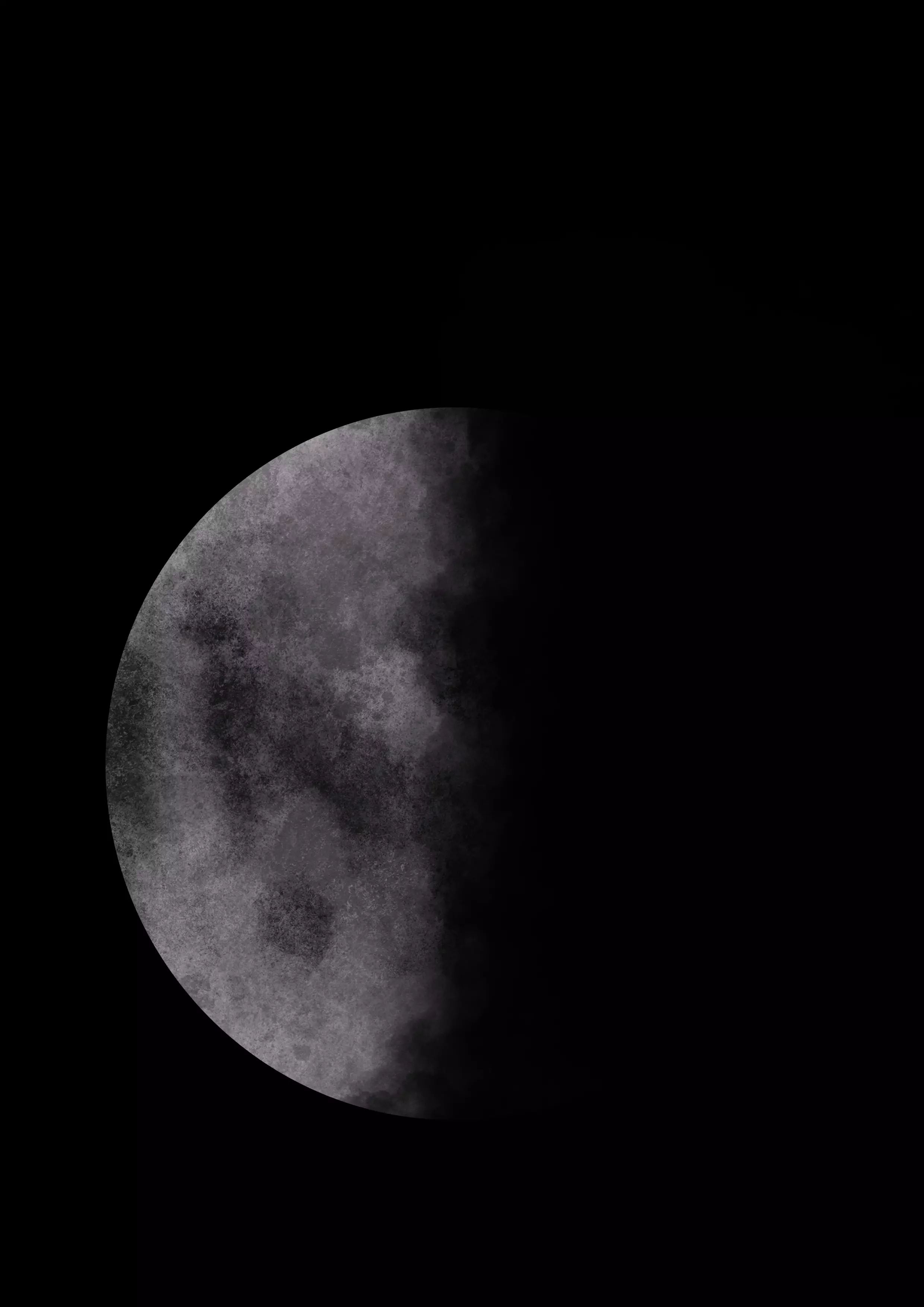 dessin d’une demi-lune