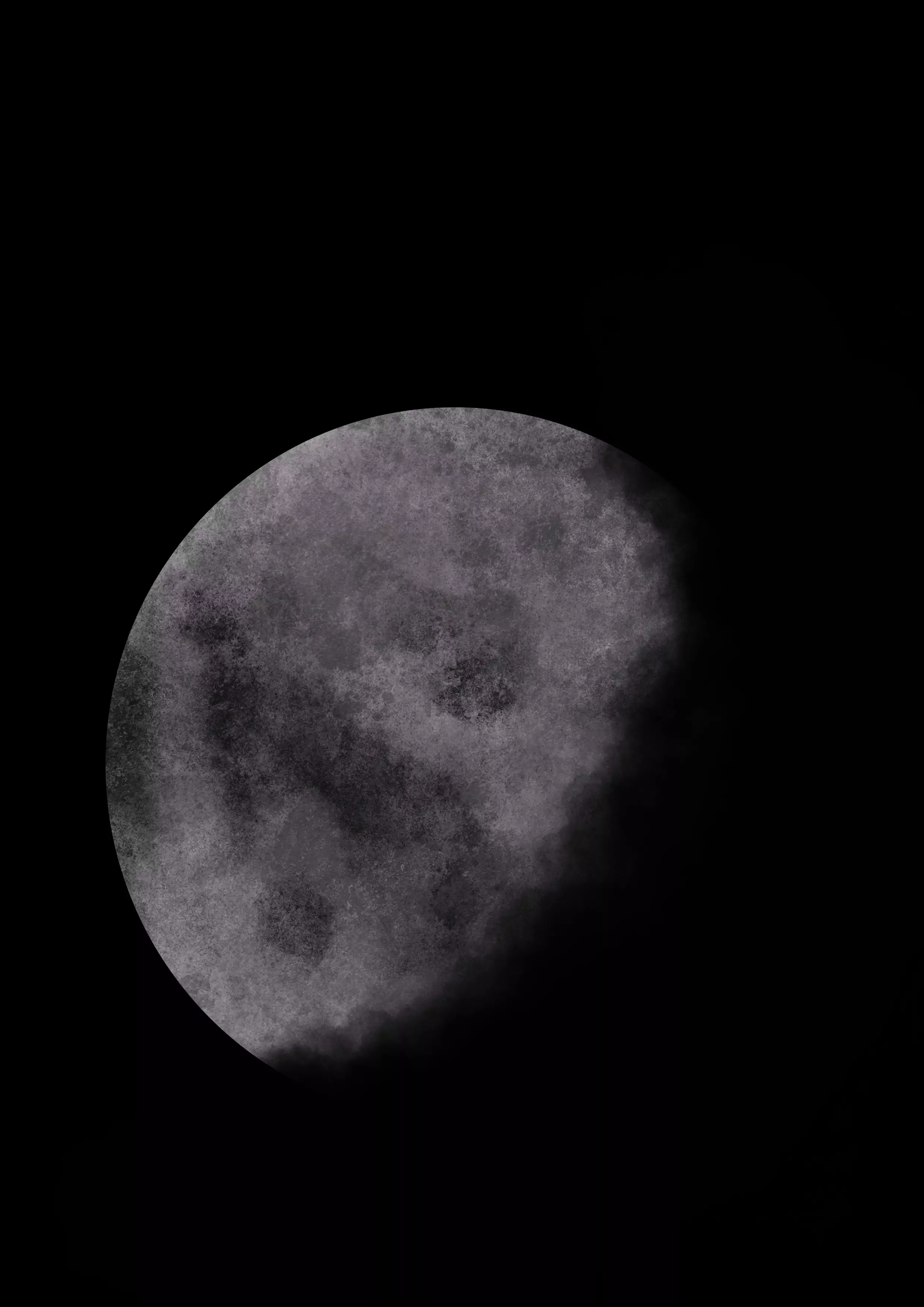  dessin d’une lune décroissante