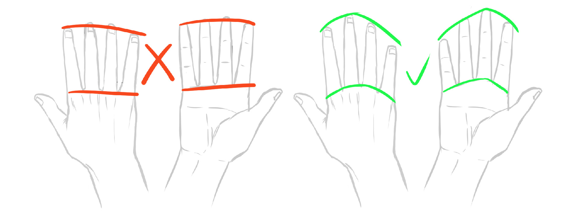 Corquis correcte de main