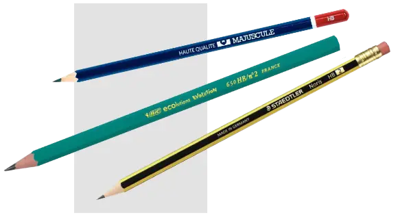 le crayon à papier pour le kit du débutant en dessin