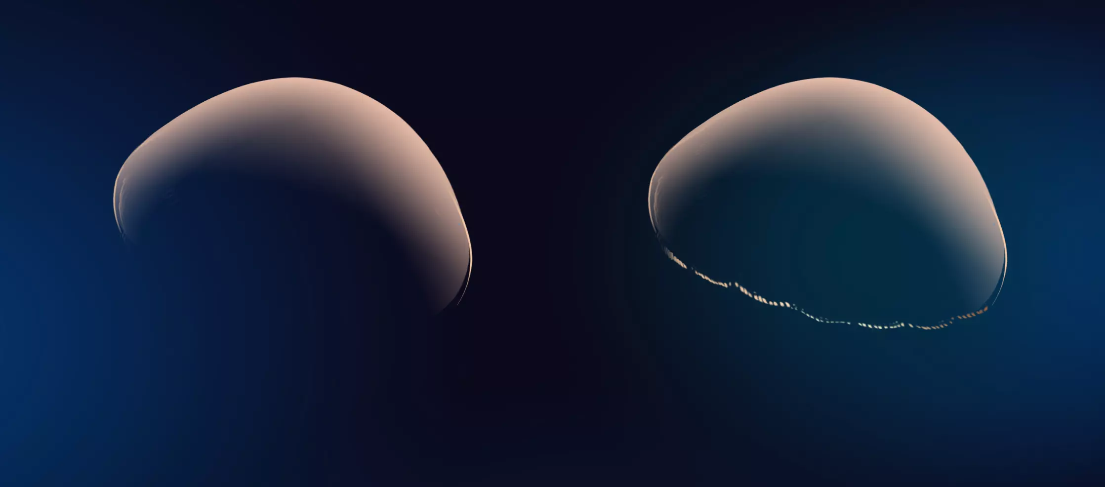 Dessin de la forme d'une méduse