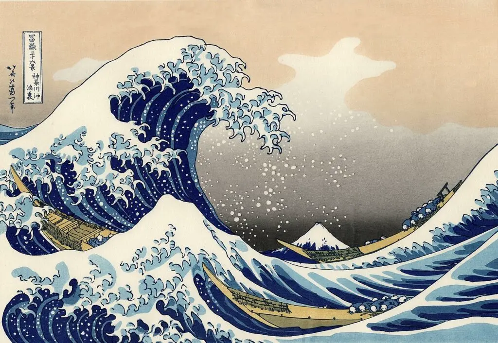 la grande vague de kanagawa par katsushika hokusai
