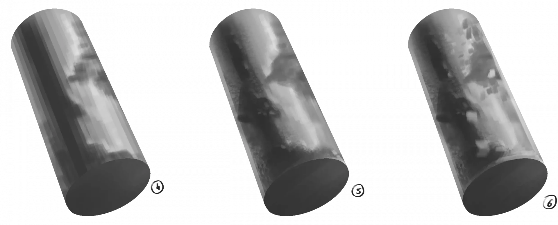 dessiner la base d’un métal rouillé