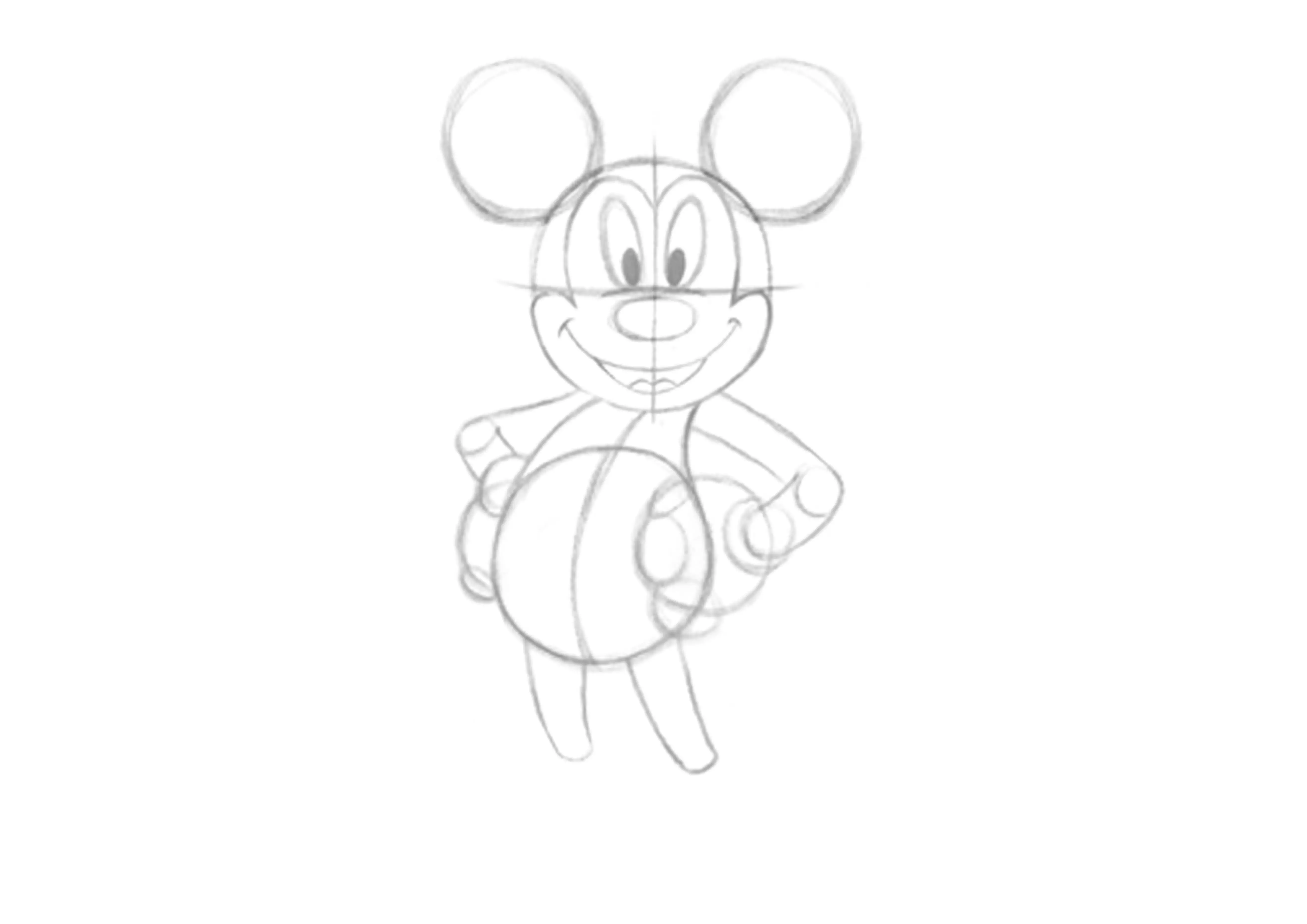 dessin des bras de mickey