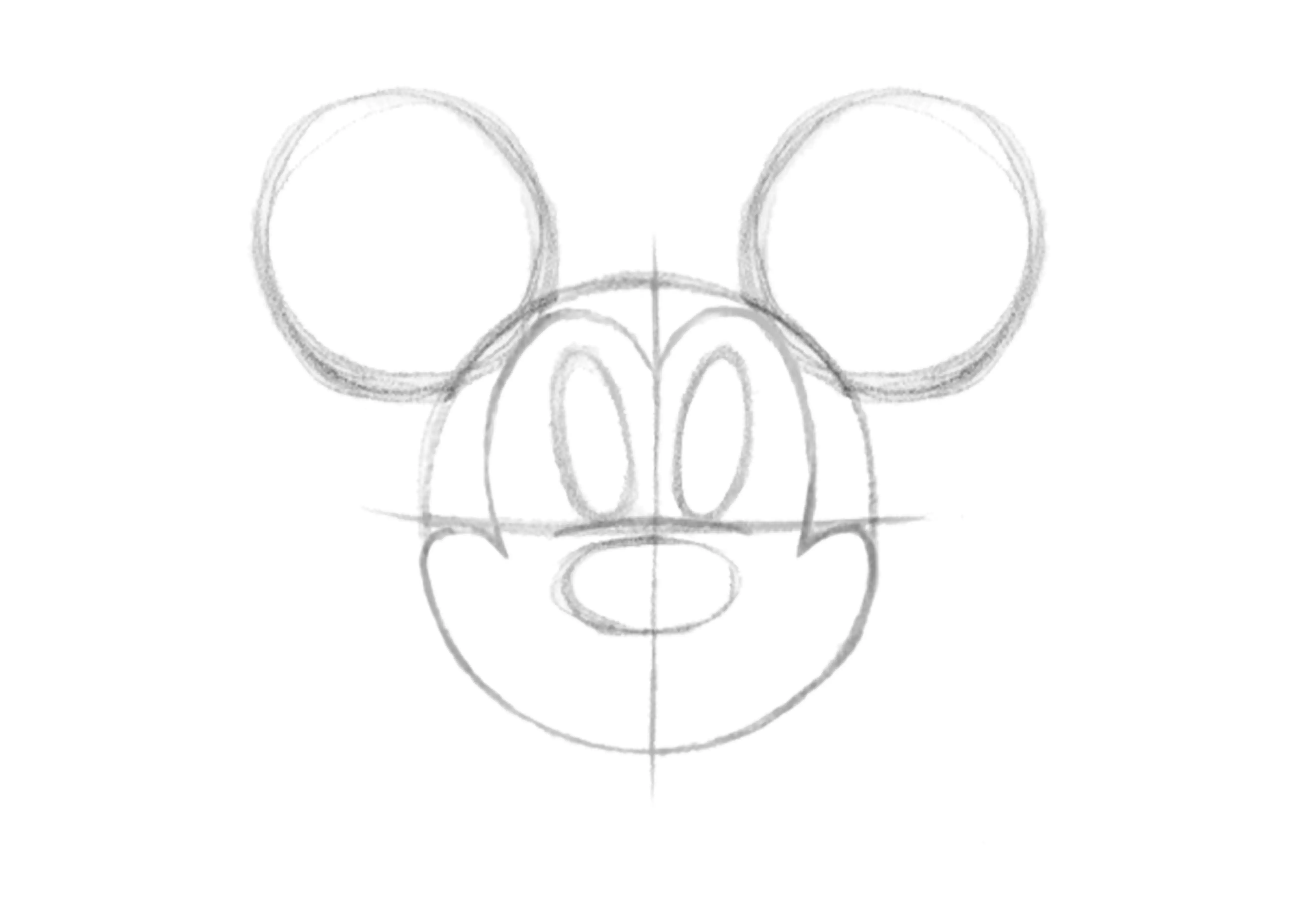 dessin des joues de mickey