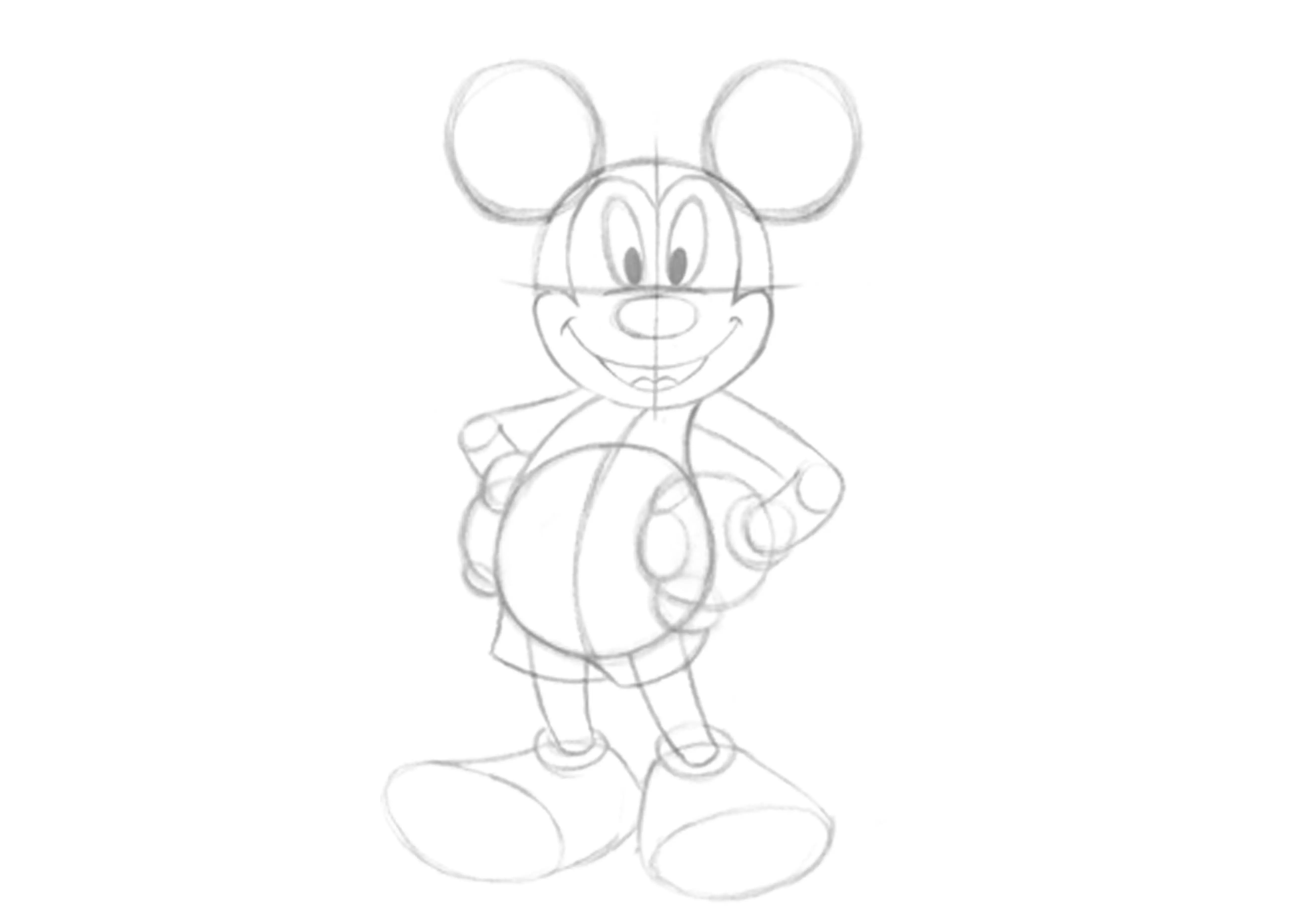 dessin des pieds de mickey