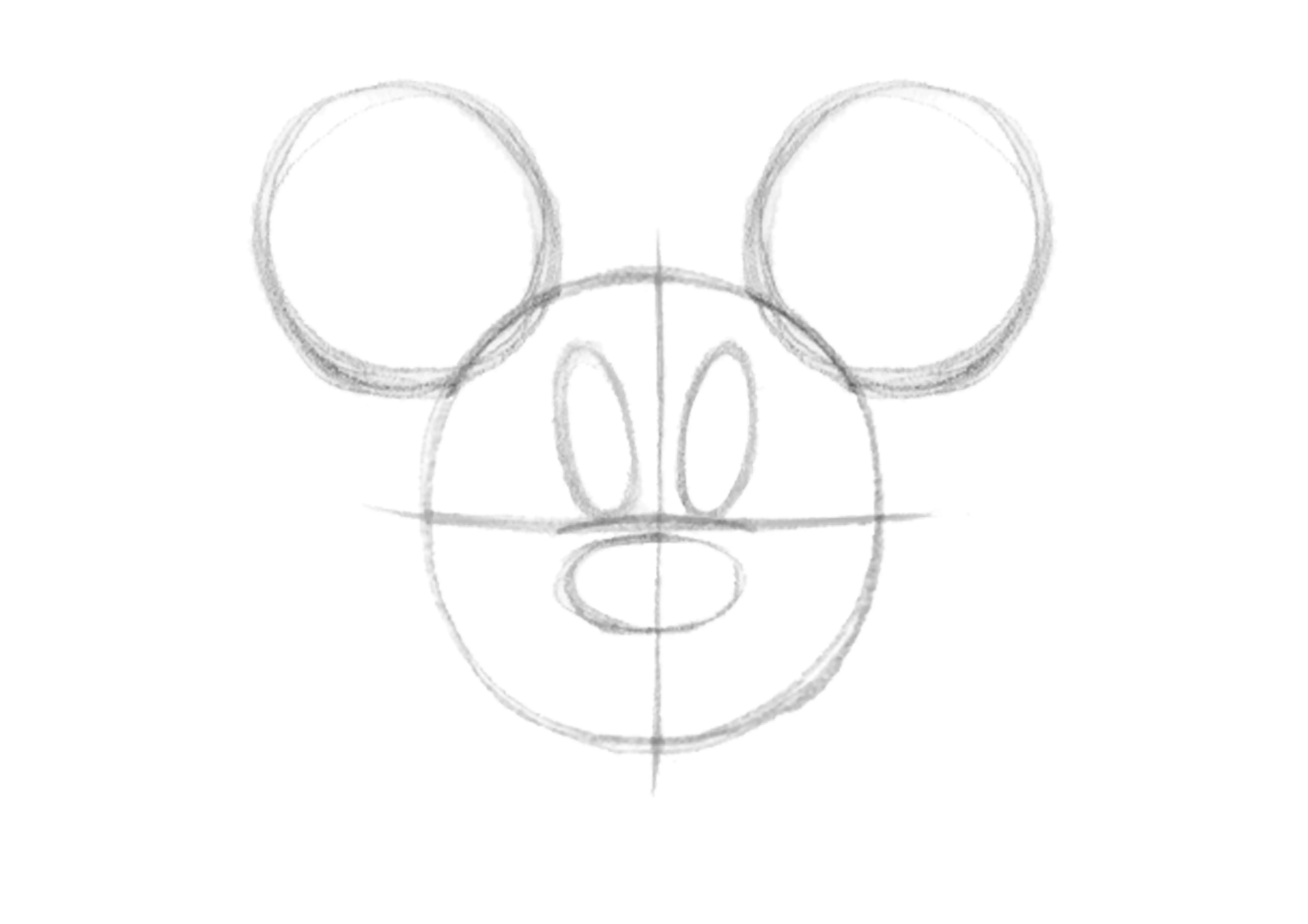 dessin des yeux de mickey