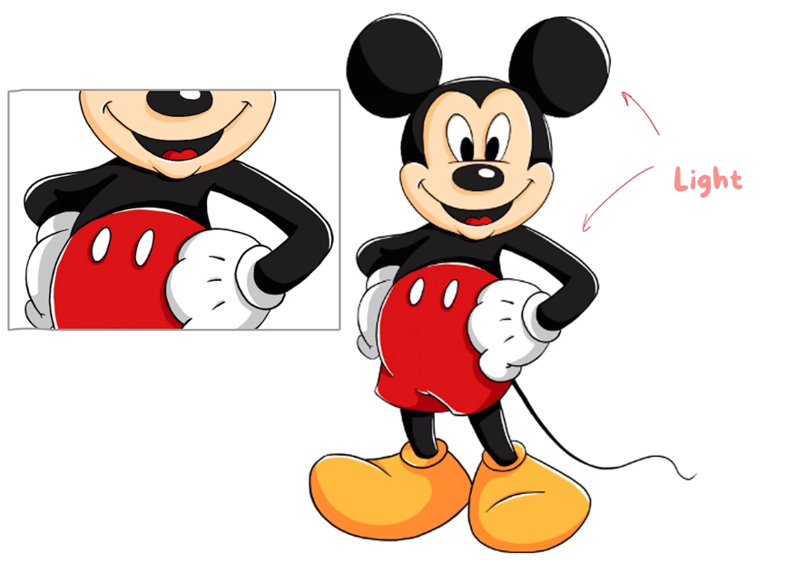 mickey-light-drawing